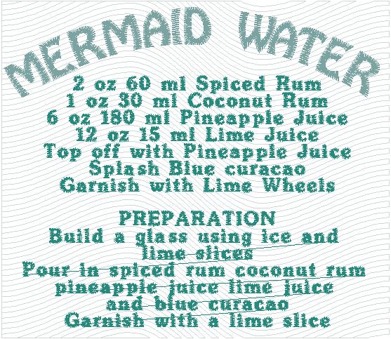 Mermaid Drink Towel