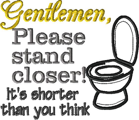TP Wrap Gentleman Please Stand Closer 4x4 design - Image 2