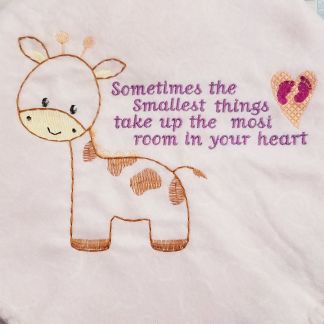 8x10 Giraffe and Saying
