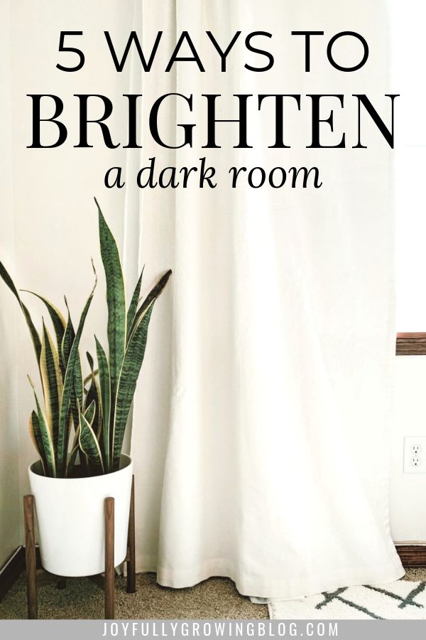 5 ways to brighten a dark room