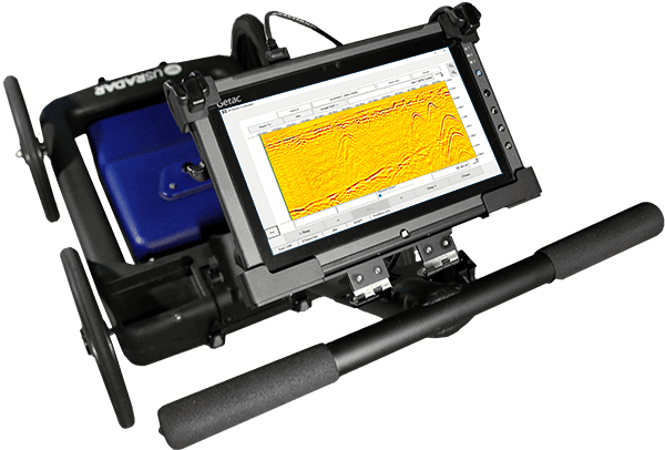 the operator's view of a gpr screen when detecting things