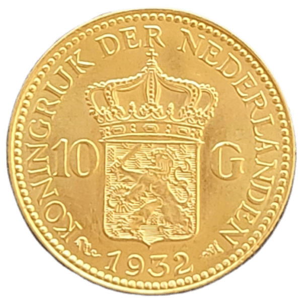 gouden tien gulden wilhelmina 1932