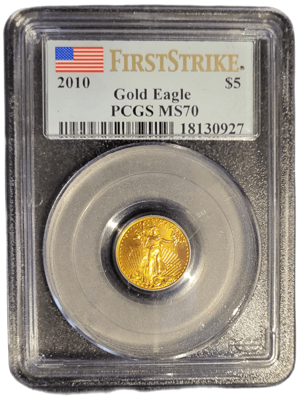 american eagle 1/10 oz 2010 pcgs