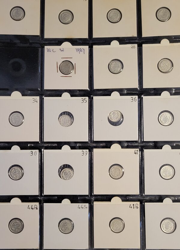 serie 10 cent 1911 t/m 1944