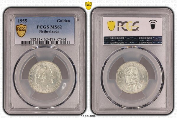 1 Gulden 1955 MS62