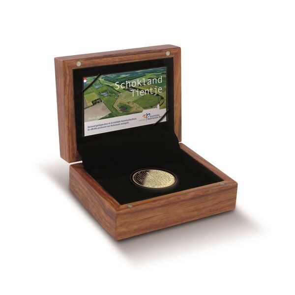 Gouden 10 euro 2018 Proof Schokland