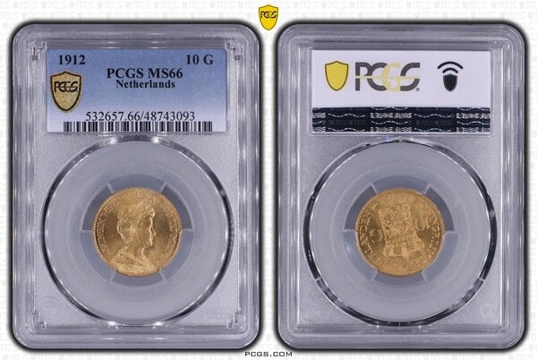10 Gulden 1912 MS66