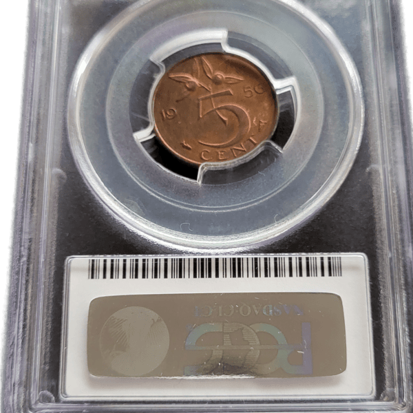 5 cent 1956 proof back