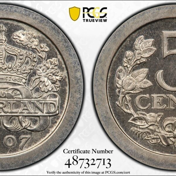 5 cent 1907 proof PR65 Beuth collection