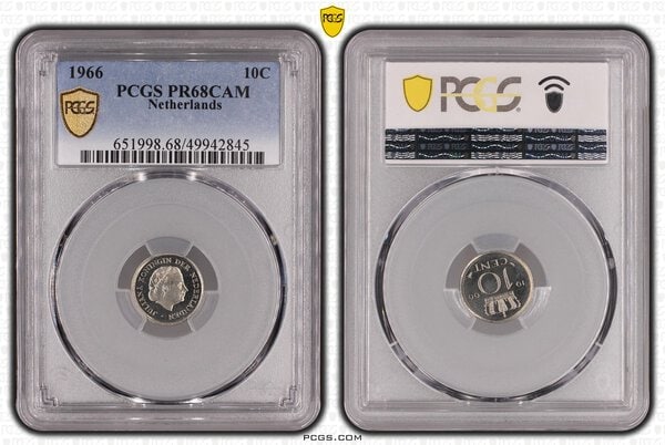 10 cent 1966 Proof PR68 CAM PCGS
