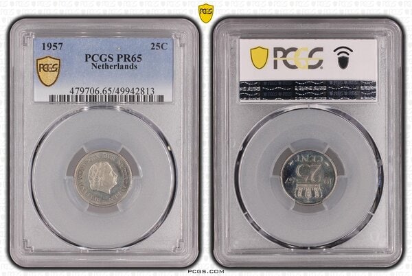 25 cent 1957 Proof PCGS PR65