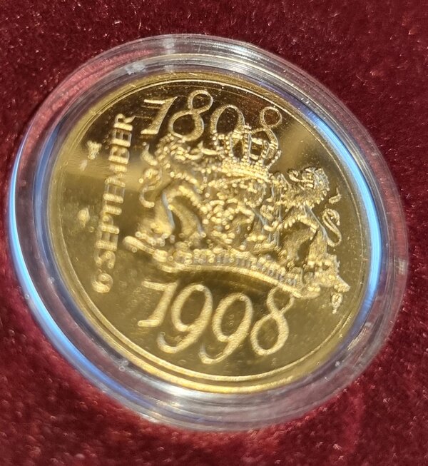 Gouden Penning 1898-1998 100 jaar Koningin Wilhelmina