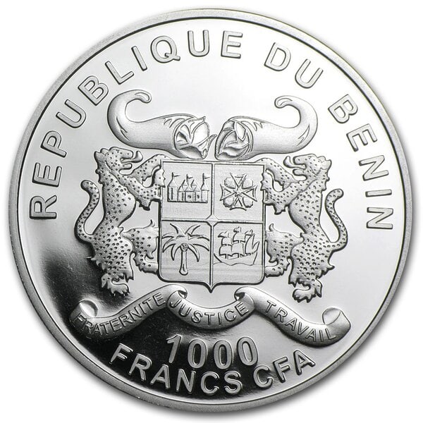 Benin Olifant 1 oz 2014 Verguld