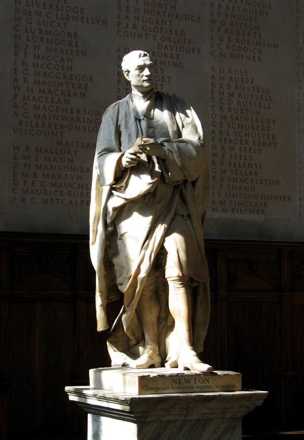 la-ilustracion-estatua-isaac-newton