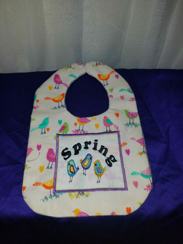 ITH Spring Birds Bib - Image 2