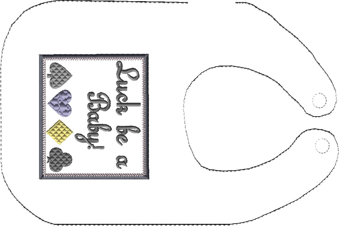 Musical Sayings Collection of Bibs ITH 5 bib patterns included - Image 7