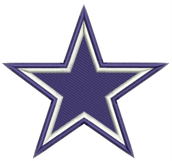 Star Embroidery Design multiple sizes