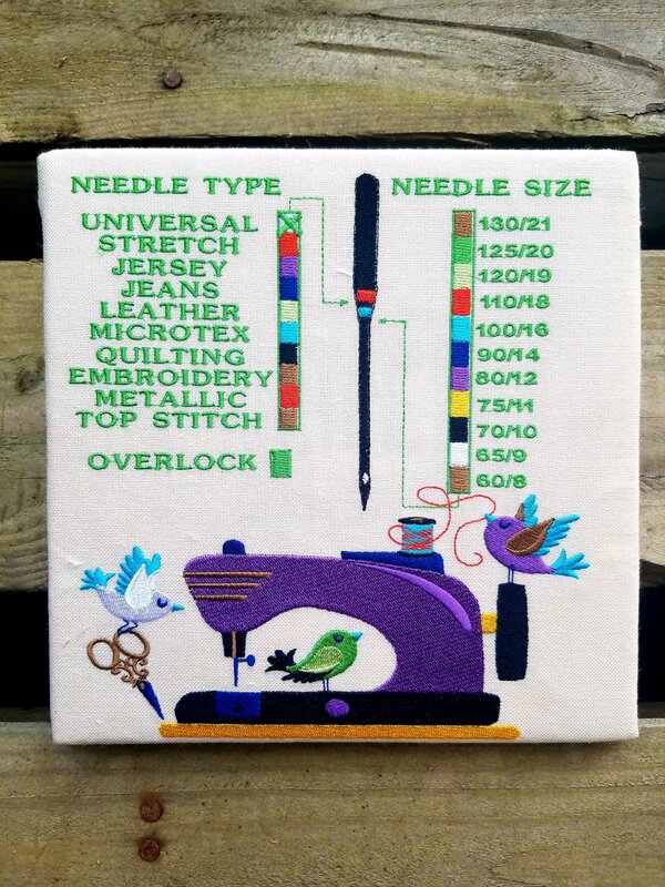 6x10 hoop Needle Chart with Sewing Machine - Image 3