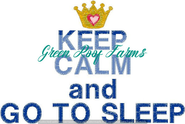 Keep Calm and Sleep 5x7
