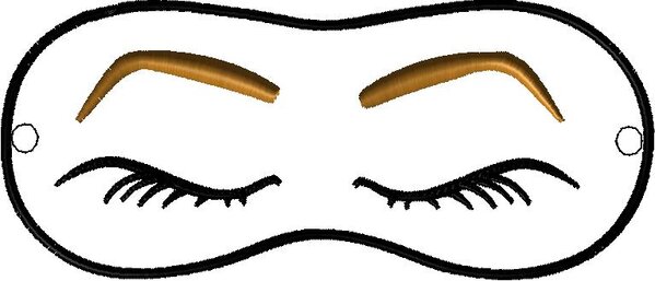 Eyes Closed Eye Mask 8x10 ITH