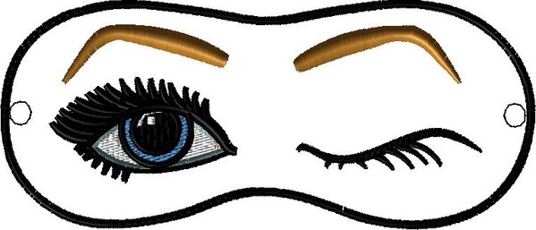 Winking Eye Mask 8x10 ITH