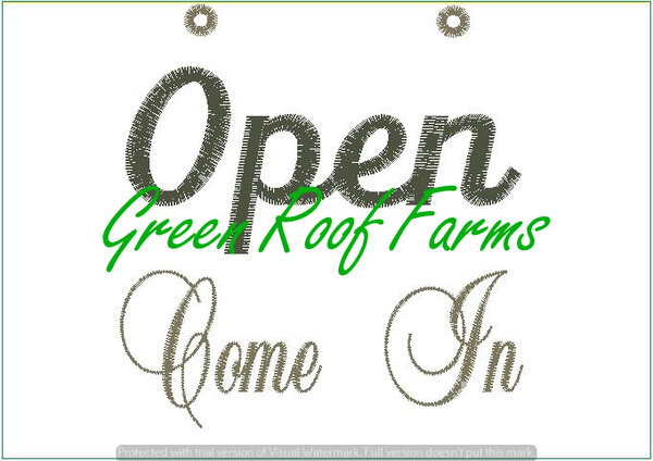 Open Come In 5x7 Sign