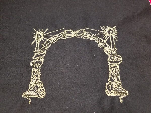 Candle Frame Redwork 5x7 frame