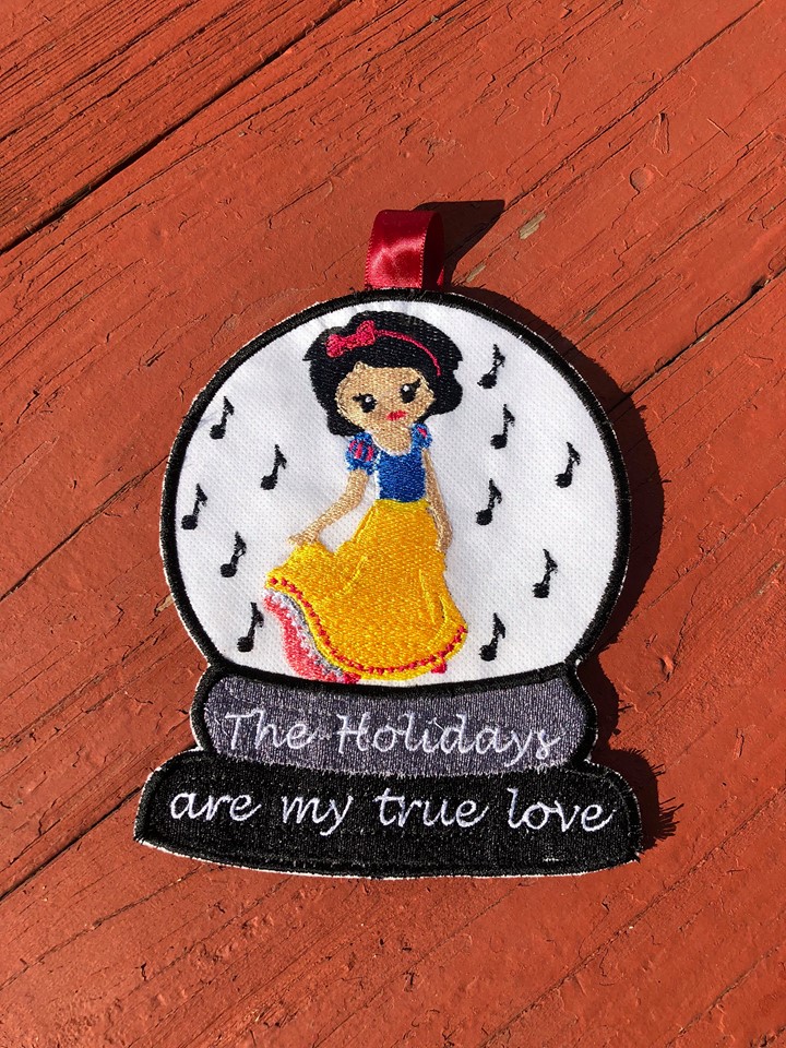 Snow Globe Medieval Princess Girl