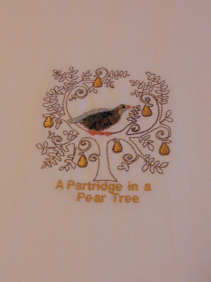 Day 1 A Partridge in a Pear Tree 4x4: 2 design set plus knockdown