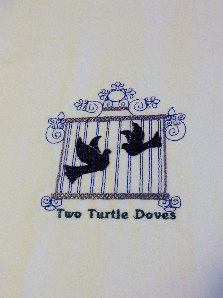 Day 2 Two Turtle Doves 4x4: 2 design set plus a knockdown