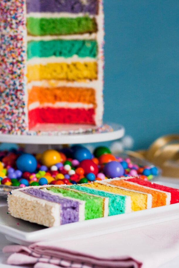 How To Decorate A Rainbow Cake Goodie Godmother