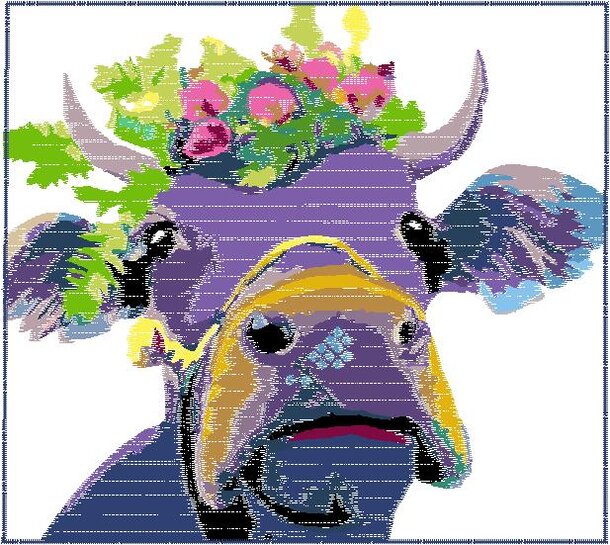 Water Color Cow 1 - Image 2