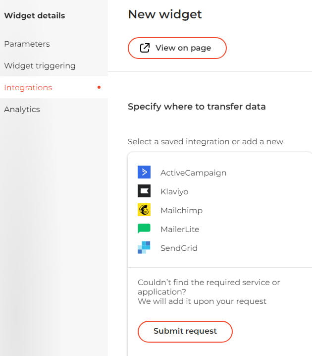 Claspo third-party integration tools.