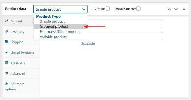 WooCommerce grouped product