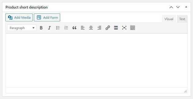 WooCommerce product short description