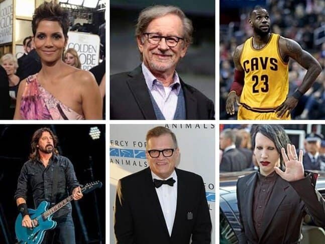 A mosaic of famous people from Ohio