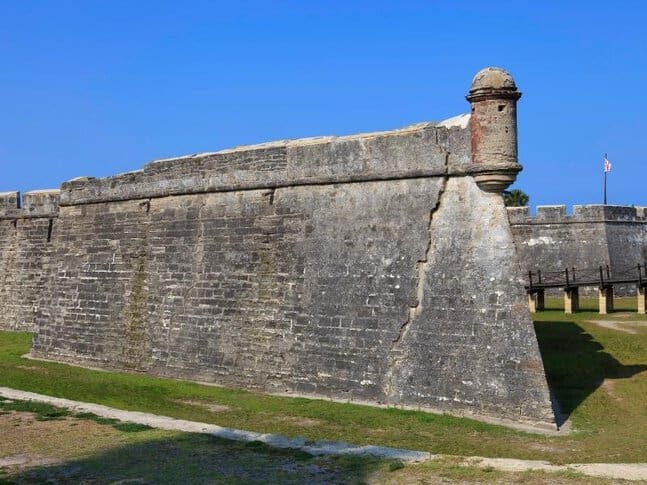 Outer wall of Castillo de San Marcos