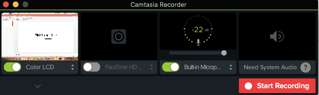 Record Screen Camtasia