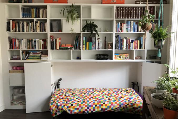 Bespoke Fitted Shelving with Pull Down Bed Empatika