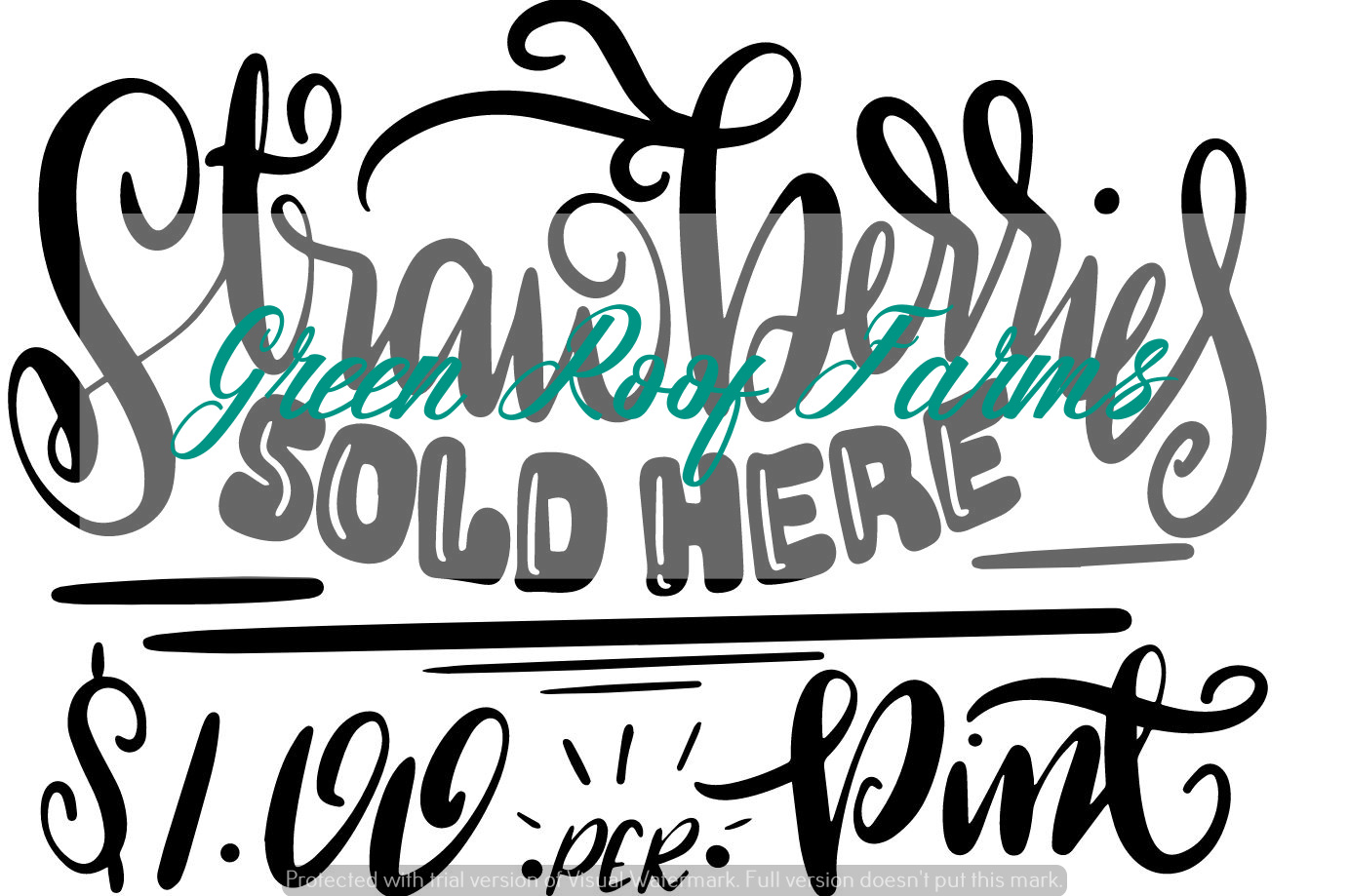 Farm Signs Design Pack 1 - 7 designs with and without knockdown - Image 6