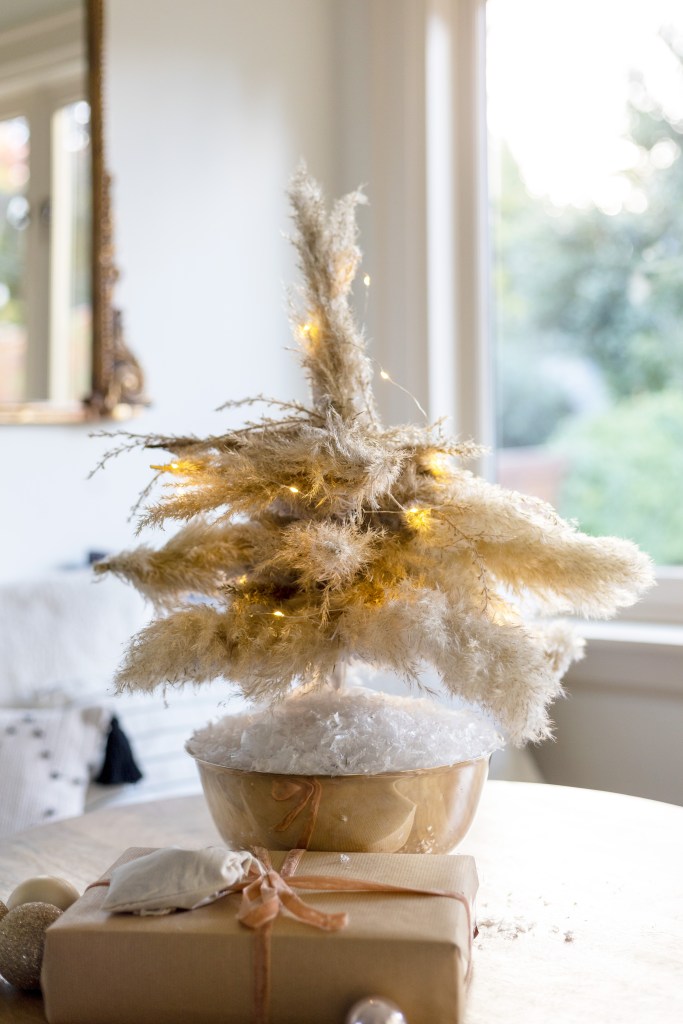 Pampas grass Christmas tree
