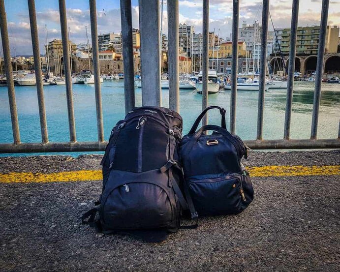 Greece - Crete - Heraklion - Old Venetian Harbor Luggage