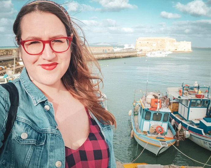 Crete - Heraklion - Old Venetian Harbor Stephanie Selfie