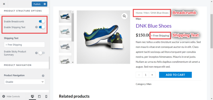 单一产品 WooCommerce