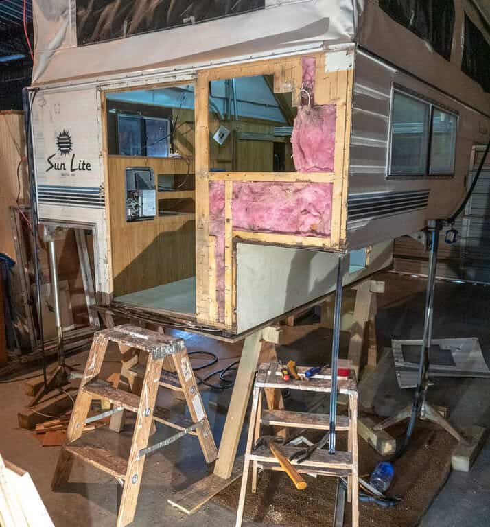 Remodeling A Slide In Pop Up Truck Camper Toyota Tacoma Sunlite