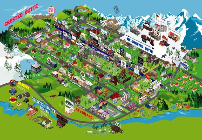Map Of Crested Butte