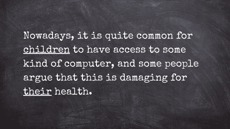 use pronouns to avoid repetition