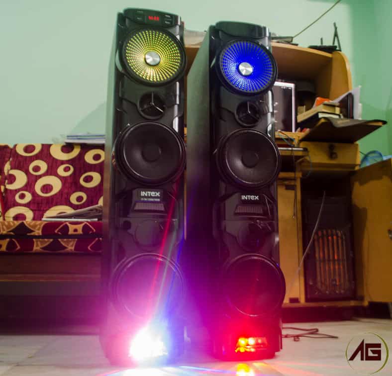 intex tower speakers 12001 price