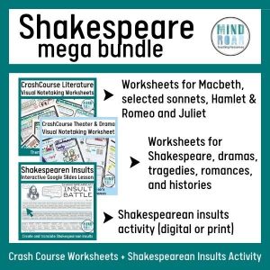 15+ worksheets on Shakespeare for your ELA classroom -