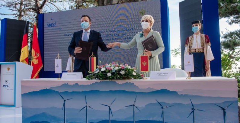ugovor zakupu zemljista vetroelektranu Brajici Crnoj Gori
